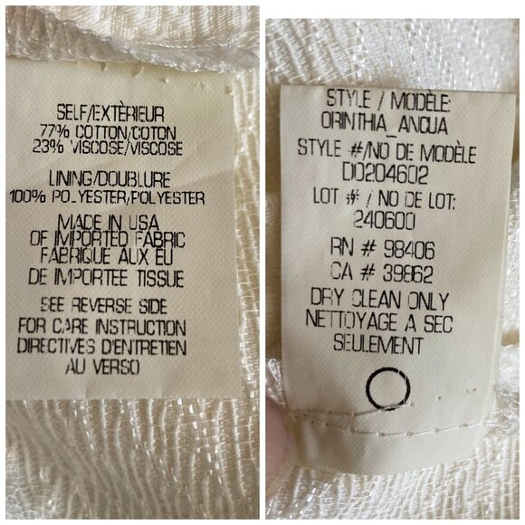 Theory Orinthia Ancua white textured‎ sheath dress, Size 6 - Picture 13 of 14